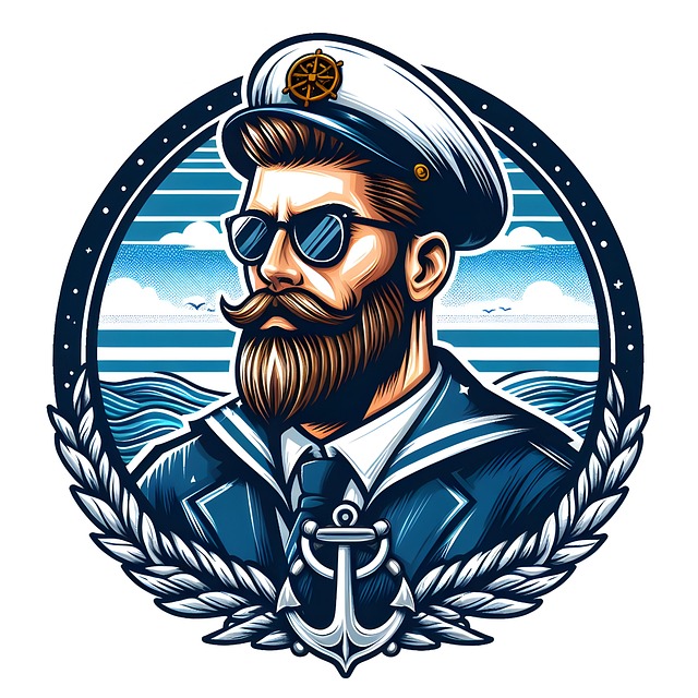 Free ai generated sailor captain illustration