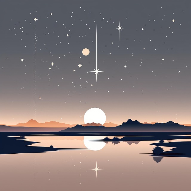 Ai Gerado, Lago, Estrelado, Natureza