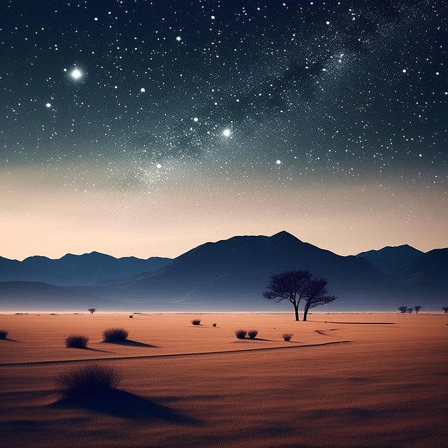 Ai Gerado, Deserto, Estrelado, Céu
