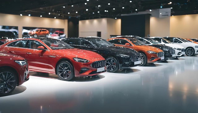 Free showroom cars dealership illustration
