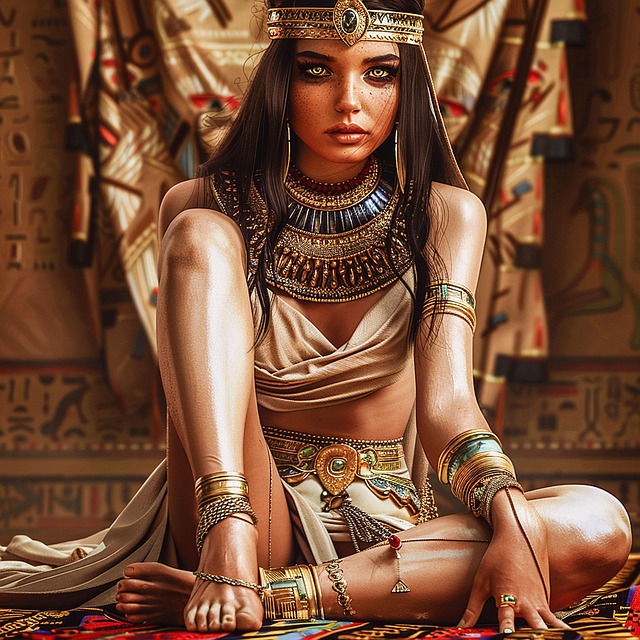 Free ai generated egyptian woman illustration