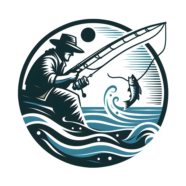 Free ai generated fishing nature illustration