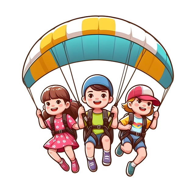 Free ai generated paragliding parachute illustration