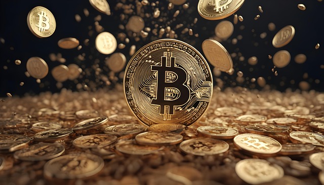 Free ai generated bitcoin cryptocurrency illustration