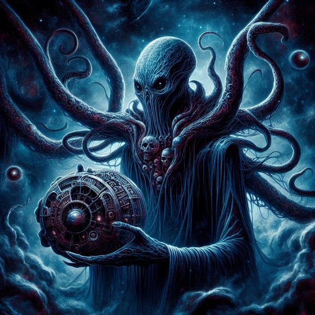 Free ai generated lovecraft monster illustration