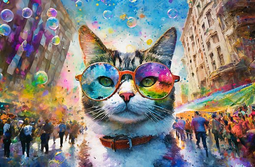 Free Ai Generated Cat illustration and picture