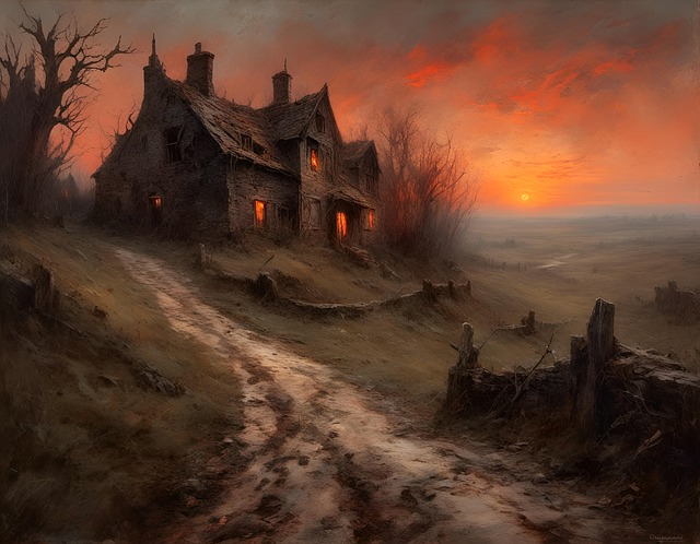 Free ai generated house old illustration