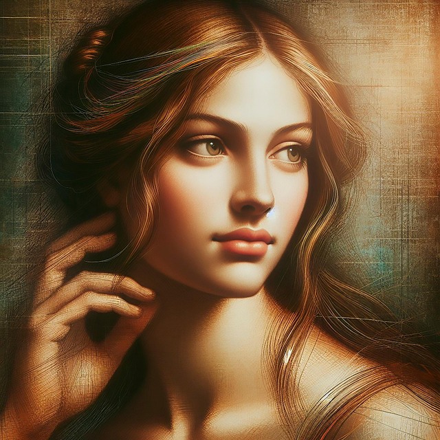 Free ai generated woman leonardo da vinci style illustration
