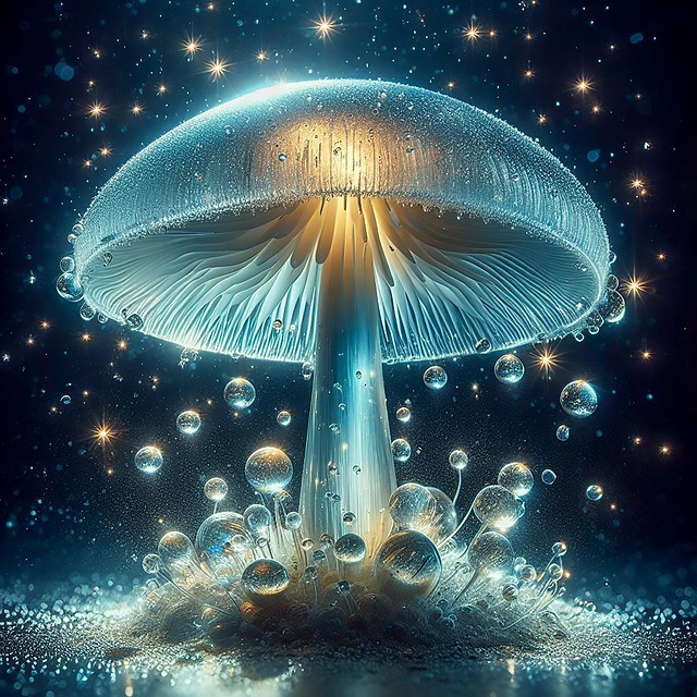 Download free HD stock image of Ai Generated Mushroom Free ai generated mushroom luminous illustration