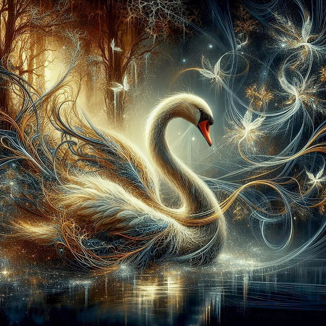 Download free HD stock image of Ai Generated White Free ai generated white swan illustration