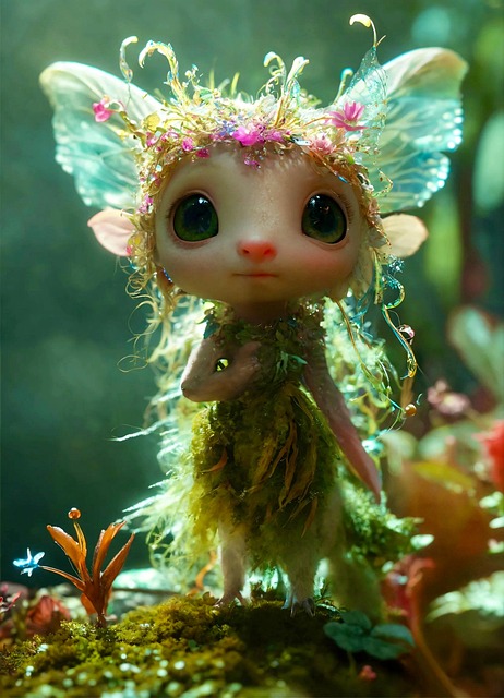 Free ai generated nature elf illustration