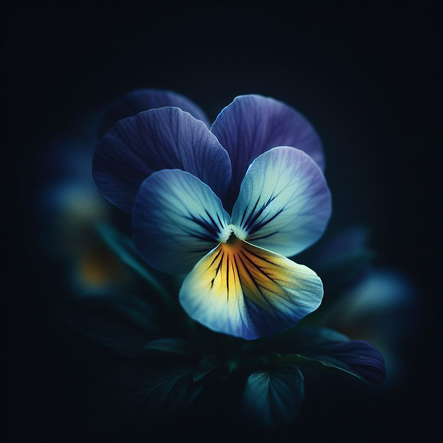 Free pansy flower background illustration
