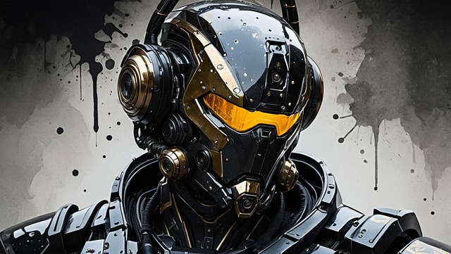 Free ai generated robot defender illustration
