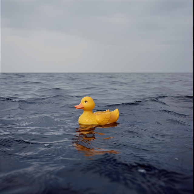 Free ai generated rubber duckie rubber ducky illustration
