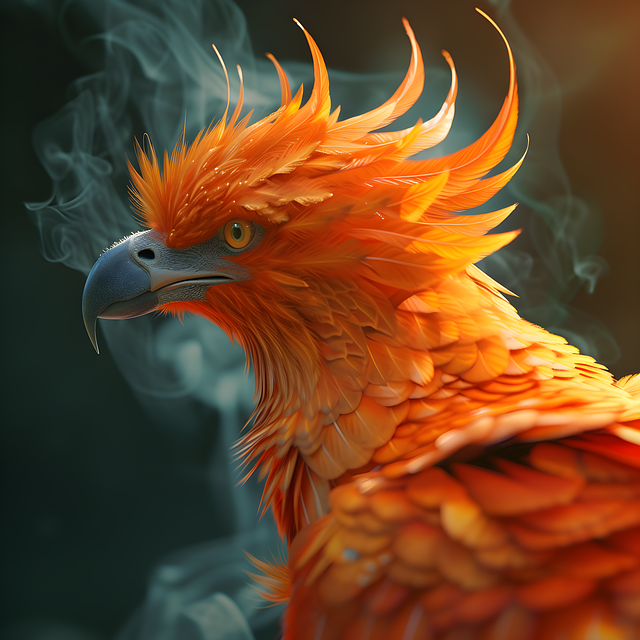 Free ai generated phoenix myth illustration