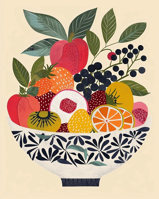 Free ai generated fruits nature illustration