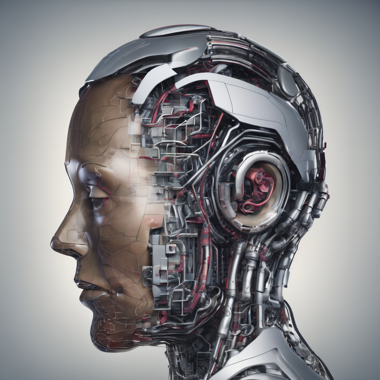 Free ai generated robot technology illustration