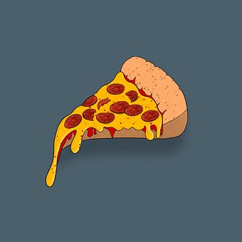 Pizza, Pepperoni, Queso, Comida