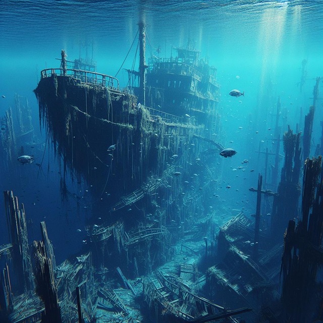 Skip, Båt, Hav, Vann, Fisk, Under Vann