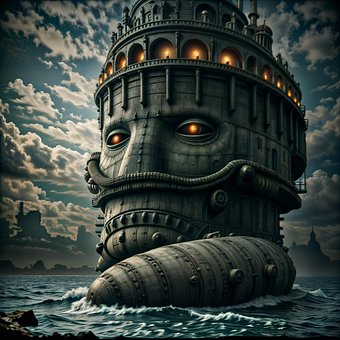 Ai Genereret, Bygning, Båd, Ocean