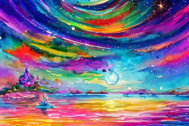 Free Watercolor Multicoloured illustration and picture
