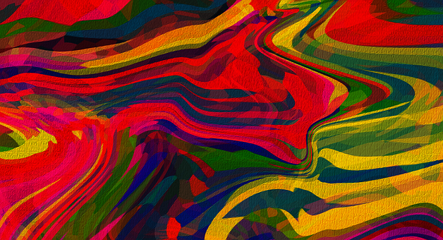 Malen, Farbe, Abstrakt, Boot