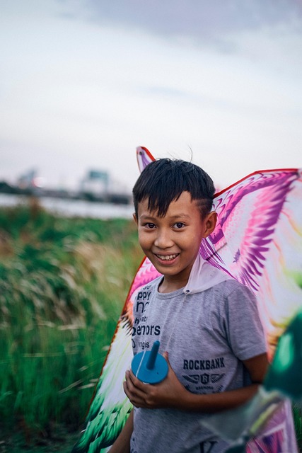 Free Children Fly A Kite photo and picture