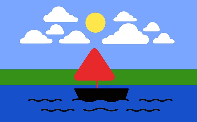 Free sailboat boat sailing illustration