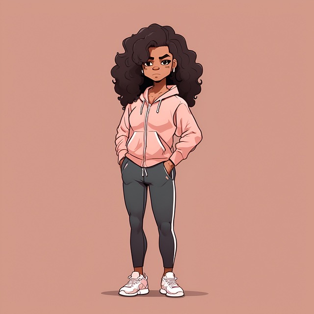 Free ai generated woman cartoon illustration