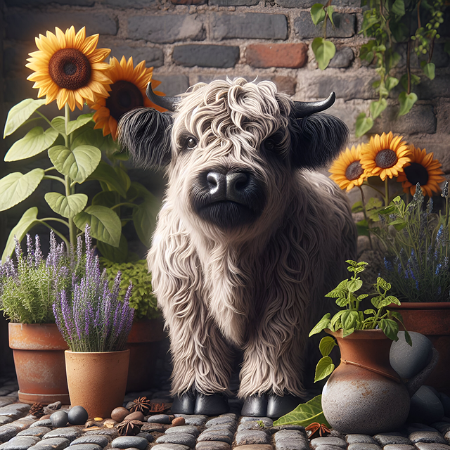 Free ai generated highland cattle cattle illustration