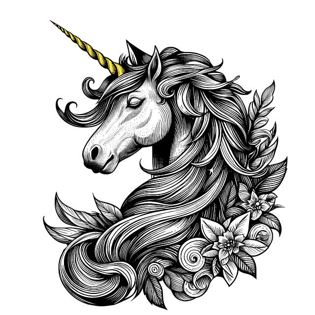 Free ai generated unicorn animal illustration