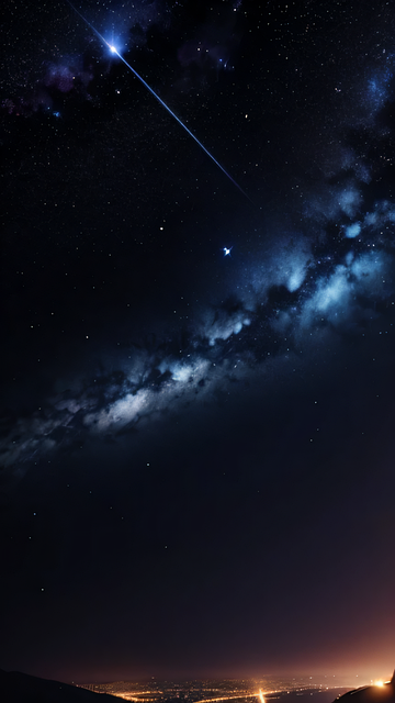 Free ai generated night sky illustration