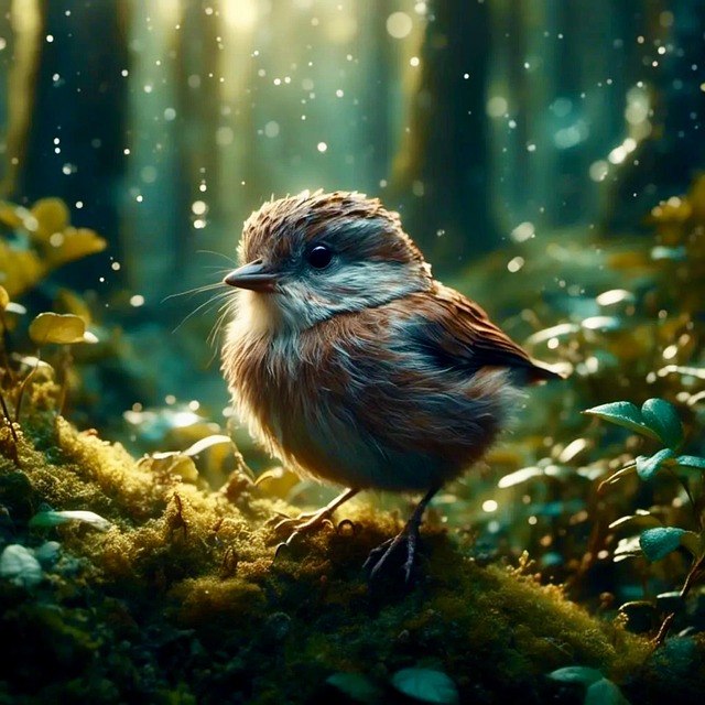 Free ai generated nature bird illustration