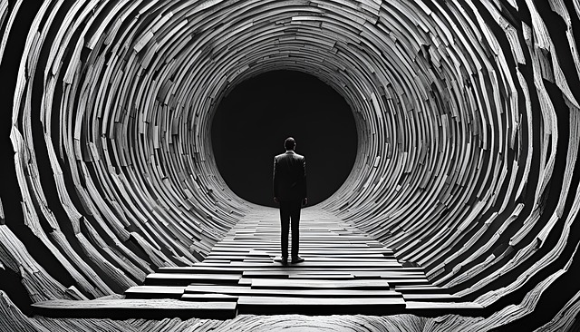 Free ai generated tunnel man illustration