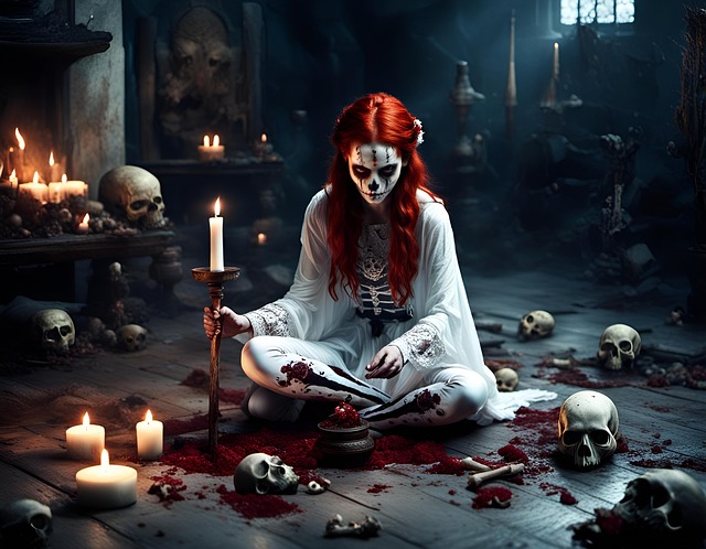 Free ai generated woman witchcraft illustration