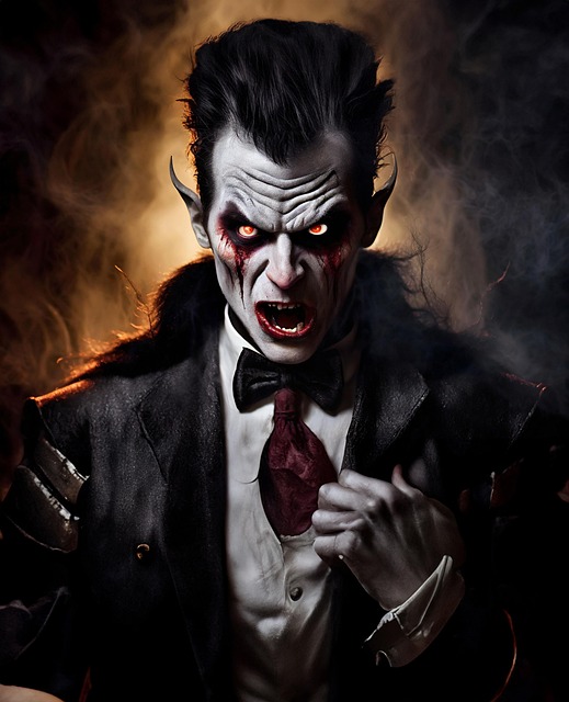 Free man vampire darkness illustration