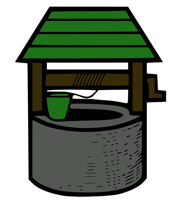 Download free HD stock image of Well Water Free well water bucket illustration