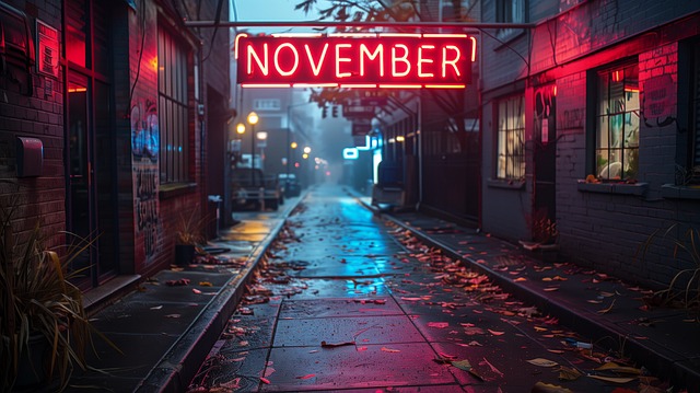 Ai Gegenereerd, November, Neon Licht