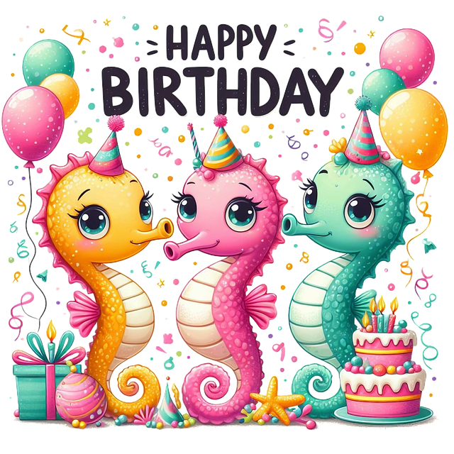 Free ai generated seahorses animals illustration