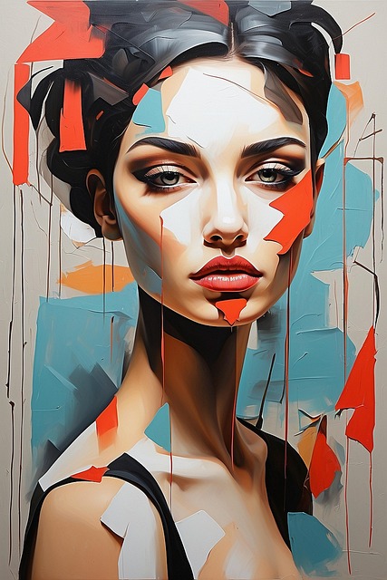 Download free HD stock image of Woman Painting Free woman painting abstract illustration