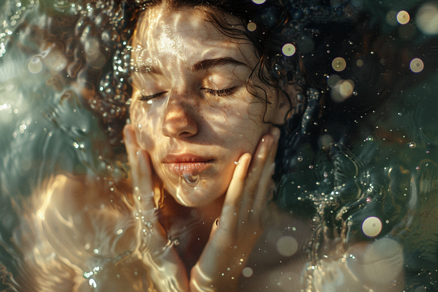 Free ai generated woman spiritual illustration