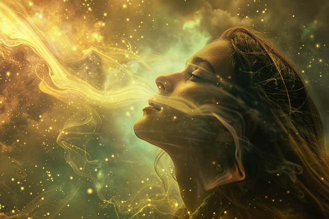 Free ai generated woman spiritual illustration