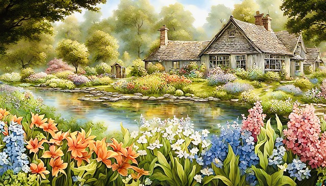 Free Cottage Nature illustration and picture