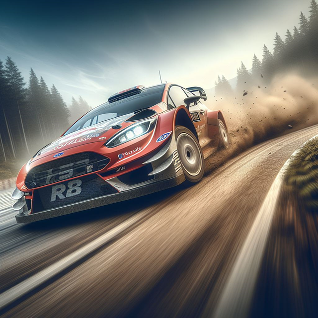 Free ai generated sports car race illustration
