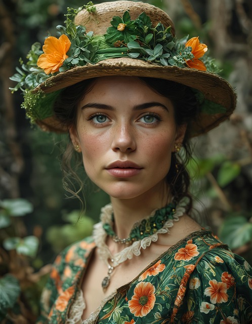 Download free HD stock image of Ai Generated Woman Free ai generated woman irish illustration