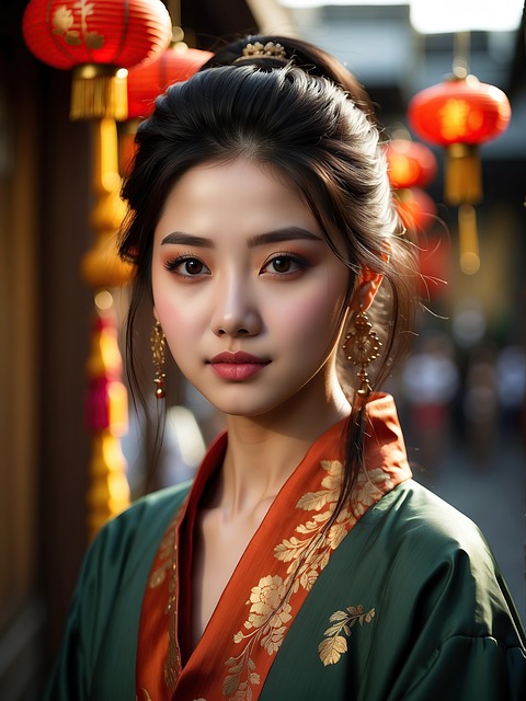 Ai Genereret, Asiatisk, Kvinde, Portræt