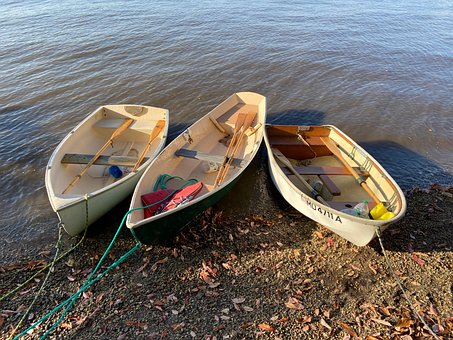 Barcos, Barcos A Remo, Agua, Rio, Barco