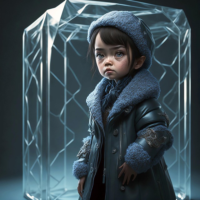 Free ai generated child portrait illustration