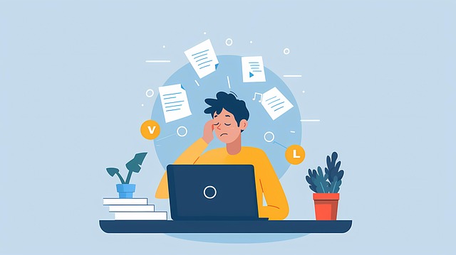 Free ai generated work confusion illustration