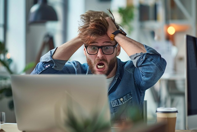 Free ai generated workplace stress illustration